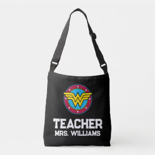 wondervrouw Circle & Stars Logo Teacher Crossbody Tas