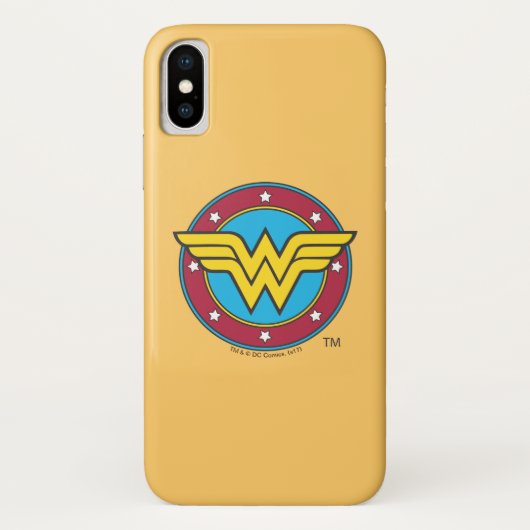 Wondervrouw| Logo Cirkel en sterren Case-Mate iPhone Case (Achterkant)