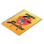 Wondervrouw met laso - strijd voor gerechtigheid notitieboek (Linkerzijde)