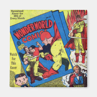 Wonderworld Comics the Flame Superheld Magneet