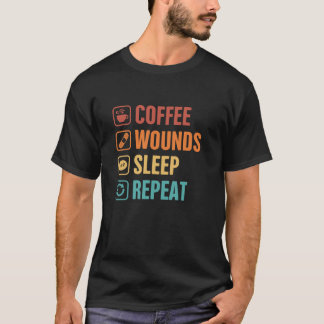 Wondverzorging Verpleegkundige Cafeïnehoudende Kof T-shirt