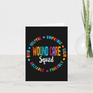 Wondverzorging Verpleegkundige Squad Appreciation Kaart