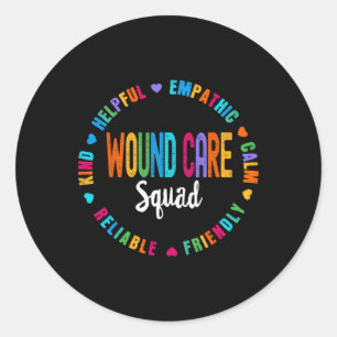 Wondverzorging Verpleegkundige Squad Appreciation  Ronde Sticker