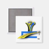 Wonen in de Dash Square Magnet Magneet (Voorkant / Achterkant)