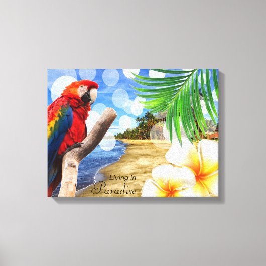 Wonen in het Paradijs Canvas Afdruk (Voorkant)