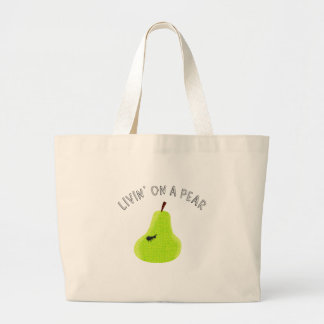 Wonen op een pier grote tote bag