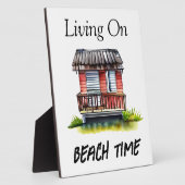 Wonen op strandtijd fotoplaat (Zijkant)