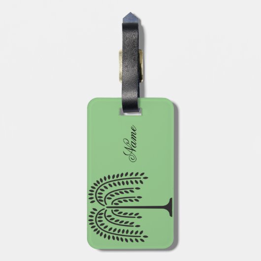 Wonende Wilde Silhouette Thunder_Cove Bagagelabel (Achterkant verticaal)