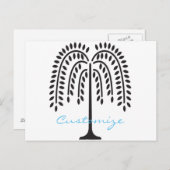 Wonende Wilde Silhouette Thunder_Cove Briefkaart (Voorkant / Achterkant)