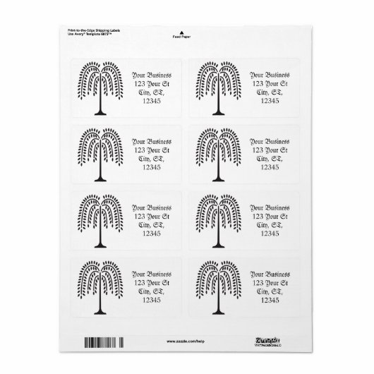 Wonende Wilde Silhouette Thunder_Cove Etiket (Full Sheet)