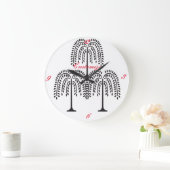 Wonende Wilde Silhouette Thunder_Cove Grote Klok (Huis)