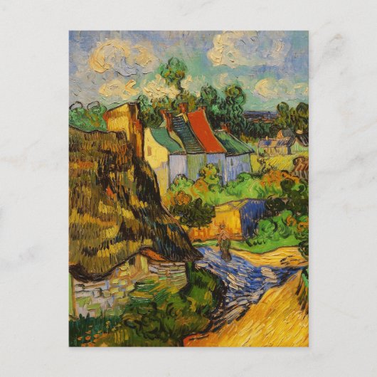 Woningen bij auvers briefkaart (Voorkant)