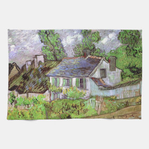 Woningen in Auvers door Vincent van Gogh Theedoek