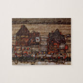 Woningen met wasgoed (Seeburg II) van Egon Schiele Legpuzzel (Horizontaal)