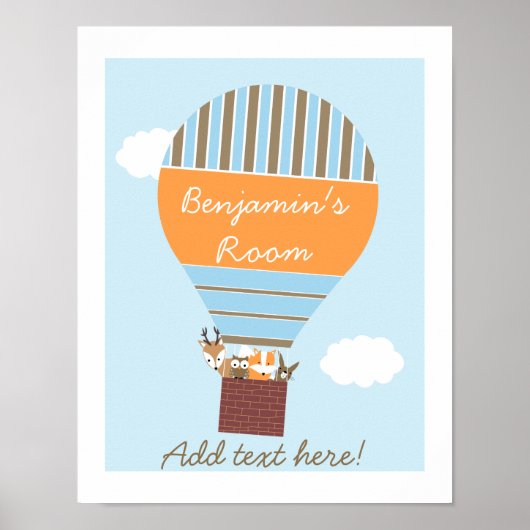 Woningluchtballondierlijk Poster (Voorkant)