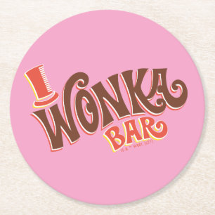 Wonka Bar Logo Ronde Kartonnen Onderzetter