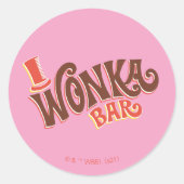 Wonka Bar Logo Ronde Sticker (Voorkant)