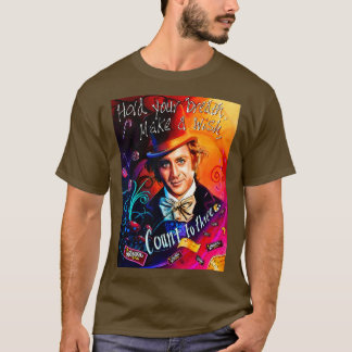 Wonka en chocolade fanart t-shirt