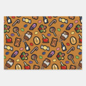 Wonka Factory geïnspireerd wikkelpapier Set van 3 Inpakpapier Vel (Voorkant 3)