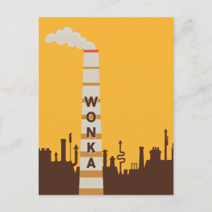 Wonka Factory Silhouette Briefkaart