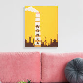 Wonka Factory Silhouette Canvas Afdruk (Insitu (Woonkamer))