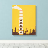 Wonka Factory Silhouette Canvas Afdruk (Insitu (Houten vloer))