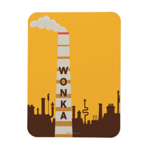 Wonka Factory Silhouette Magneet