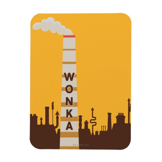 Wonka Factory Silhouette Magneet (Verticaal)