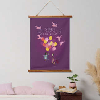 Wonka "Laat ze nooit je dromen stelen" Hangend Wandkleed