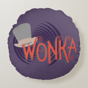 Wonka Spiral Logo Rond Kussen