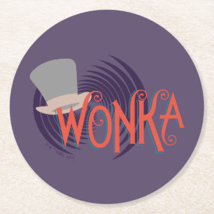 Wonka Spiral Logo Ronde Kartonnen Onderzetter