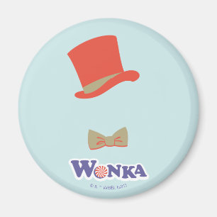Wonka Top Hat & Bow Stropdas Magneet