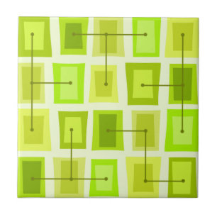 Wonky Deuren Kleiner Chartreuse Tegeltje