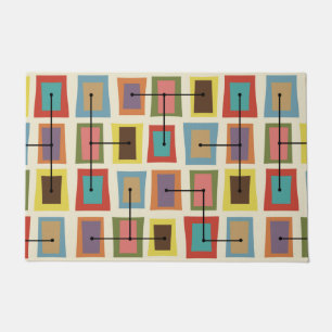 Wonky Deuren Kleinere Multicolored Deurmat