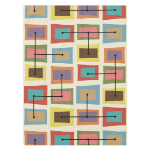 Wonky Deuren Kleinere Multicolored Tafelkleed
