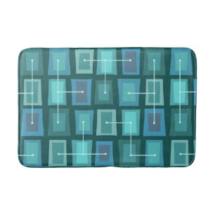 Wonky Doors Smaller Ocean Blue Badmat