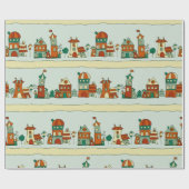 Wonky Houses Cadeaupapier (Vlak)