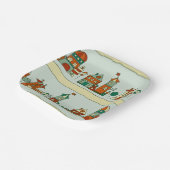 Wonky Houses Papieren Bordje (Gebogen)