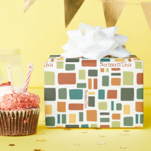 Wonky Squares & Retangs Cadeaupapier