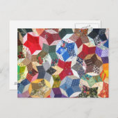 Wonky Star Quilt Briefkaart (Voorkant / Achterkant)