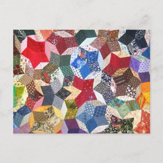 Wonky Star Quilt Briefkaart (Voorkant)