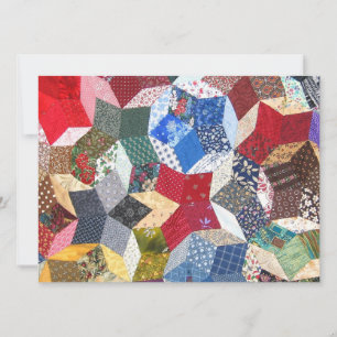 Wonky Star Quilt Kaart