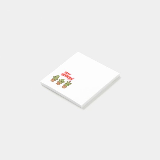 Wonky Zoo Cacti Post-It Notes (Schuin)