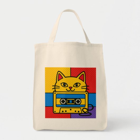 Wonky Zoo – Catsette Tote Bag (Devant)
