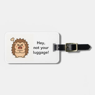 Wonky Zoo Moody Hedgehog Bagagelabel