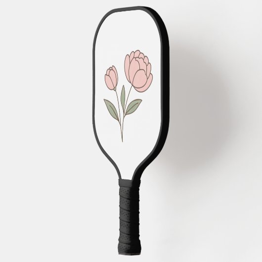 Wonky Zoo Peonies Pickleball Paddle (Links)