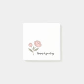 Wonky Zoo Peonies Post-it Notes (Voorkant)