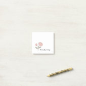 Wonky Zoo Peonies Post-it Notes (Op bureau)