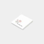 Wonky Zoo Peonies Post-it Notes (Schuin)