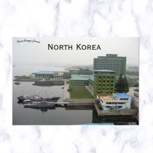 Wonsan Waterfront Noord-Korea Briefkaart